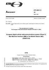Standard ETSI ETS 300511-ed.1/Amd.1 6.4.1995 preview