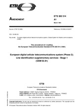 Standard ETSI ETS 300514-ed.1/Amd.1 7.4.1995 preview