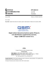 Standard ETSI ETS 300514-ed.3 30.6.1998 preview