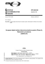 Standard ETSI ETS 300525-ed.1 12.9.1994 preview