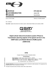 Standard ETSI ETS 300540-ed.2 15.1.1996 preview