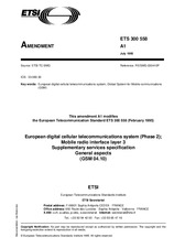 Standard ETSI ETS 300558-ed.1/Amd.1 15.7.1995 preview