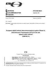 Standard ETSI ETS 300580-5-ed.1 12.9.1994 preview