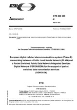 Standard ETSI ETS 300603-ed.1/Amd.1 7.4.1995 preview