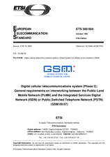 Standard ETSI ETS 300604-ed.5 15.10.1996 preview