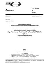 Preview ETSI ETS 3006522-ed.1/Amd.2 30.6.1998