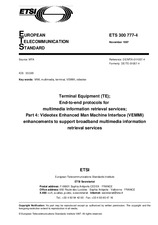Standard ETSI ETS 300777-4-ed.1 15.11.1997 preview