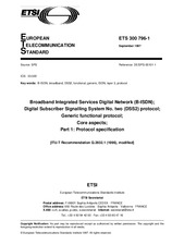 Standard ETSI ETS 300796-1-ed.1 30.9.1997 preview