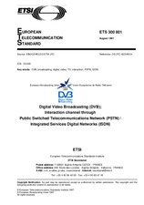 Standard ETSI ETS 300801-ed.1 31.8.1997 preview