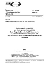 Preview ETSI ETS 300826-ed.1 30.11.1997