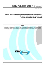 Standard ETSI GS INS 004-V1.1.1 22.11.2010 preview