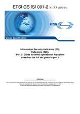 Preview ETSI GS ISI 001-2-V1.1.1 23.4.2013