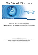 Preview ETSI GS mWT 002-V1.1.1 25.8.2015