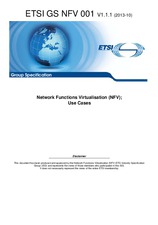 Preview ETSI GS NFV 001-V1.1.1 10.10.2013
