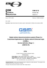 Standard ETSI GTS GSM 02.78-V5.1.0 30.11.1996 preview