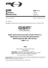 Standard ETSI GTS GSM 11.11-V5.3.0 31.7.1996 preview