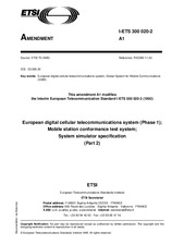 Standard ETSI I-ETS 300020-2-ed.1/Amd.1 15.11.1995 preview