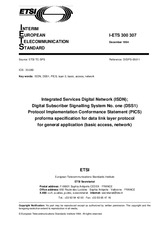 WITHDRAWN ETSI I-ETS 300307-ed.1 15.12.1994 preview