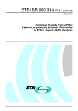 WITHDRAWN ETSI SR 000314-V1.5.1 18.12.2000 preview