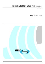 WITHDRAWN ETSI SR 001262-V1.8.1 18.12.2003 preview