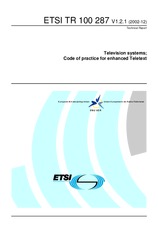 Standard ETSI TR 100287-V1.2.1 3.12.2002 preview