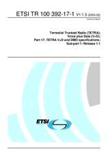 Standard ETSI TR 100392-17-1-V1.1.3 8.2.2005 preview