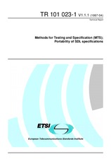 Standard ETSI TR 101023-1-V1.1.1 30.4.1997 preview