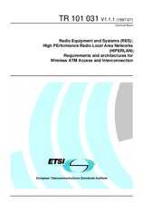 Standard ETSI TR 101031-V1.1.1 30.7.1997 preview