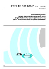 Standard ETSI TR 101036-2-V1.1.1 7.8.2001 preview