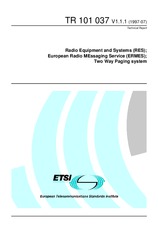 Standard ETSI TR 101037-V1.1.1 30.7.1997 preview
