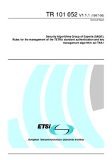 Standard ETSI TR 101052-V1.1.1 15.6.1997 preview