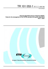 Standard ETSI TR 101053-1-V1.1.1 15.6.1997 preview