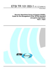 Standard ETSI TR 101053-1-V1.1.2 5.1.2006 preview