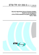 Standard ETSI TR 101053-3-V1.1.1 23.8.1999 preview