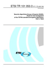 Standard ETSI TR 101053-3-V1.1.3 9.8.2007 preview