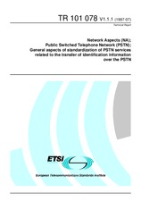 Standard ETSI TR 101078-V1.1.1 30.7.1997 preview