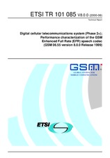 Standard ETSI TR 101085-V8.0.0 28.6.2000 preview