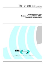 Standard ETSI TR 101088-V1.1.1 31.8.1997 preview