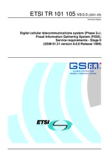 Standard ETSI TR 101105-V8.0.0 30.5.2001 preview