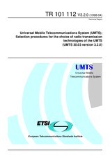 Standard ETSI TR 101112-V3.2.0 30.4.1998 preview