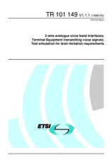 Standard ETSI TR 101149-V1.1.1 31.5.1998 preview