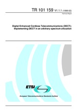 Standard ETSI TR 101159-V1.1.1 28.2.1998 preview