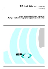 WITHDRAWN ETSI TR 101184-V1.1.1 31.7.1998 preview