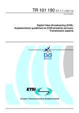Standard ETSI TR 101190-V1.1.1 31.12.1997 preview