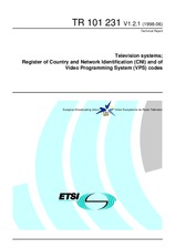 Standard ETSI TR 101231-V1.2.1 15.6.1998 preview