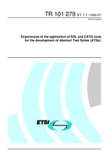 Standard ETSI TR 101279-V1.1.1 15.7.1998 preview