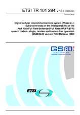 Standard ETSI TR 101294-V7.0.0 13.8.1999 preview