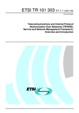 Standard ETSI TR 101303-V1.1.1 8.6.2001 preview