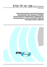Standard ETSI TR 101326-V2.0.0 7.2.2002 preview
