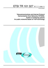 Standard ETSI TR 101327-V1.1.1 22.11.1999 preview